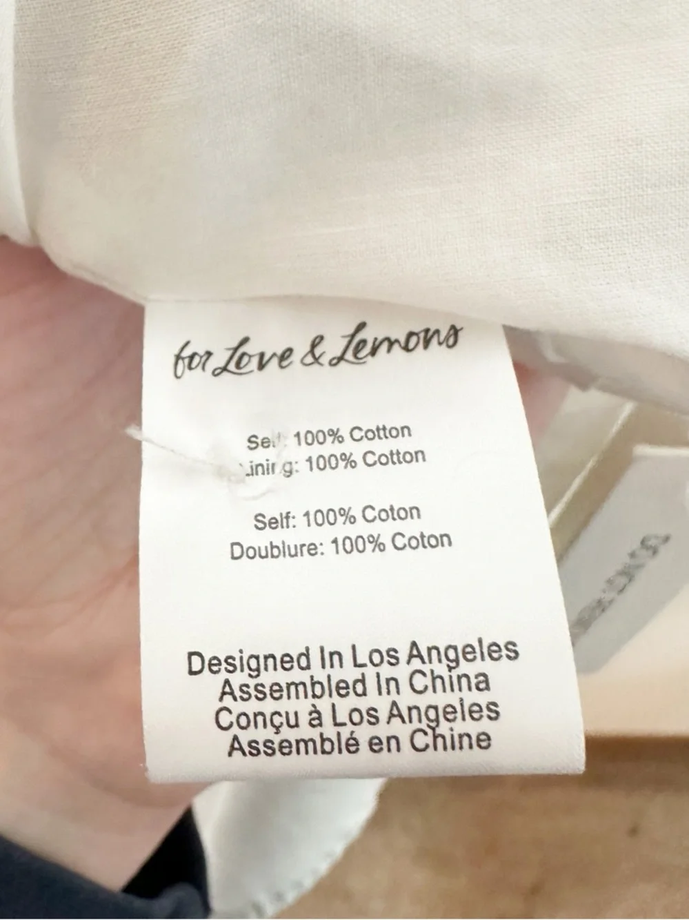 New For Love and Lemons Cotton Poplin Tea Time Bustier Mini Dress Embroidered L - Picture 9 of 12